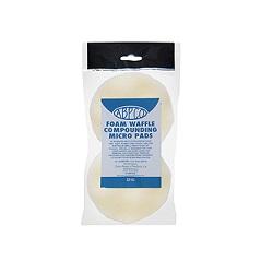 FOAM WAFFLE COMPOUNDING MICRO PADS - WHITE 3" 2/PACK