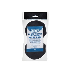 FOAM WAFFLE POLISHING MICRO PADS - BLACK 3" 2/PACK
