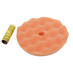 FOAM D/A WAFFLE CUTTING PAD - ORANGE 6"