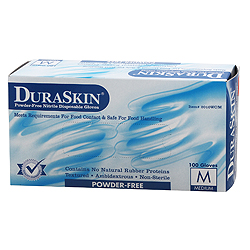 DURASKIN NITRILE GLOVES MEDIUM